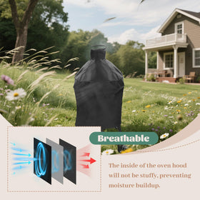 Mydracas grill cover dimensions 24H x 26D fits Mini-Max and 13 inch Green Egg