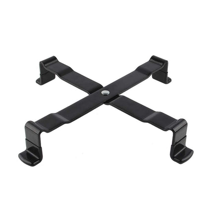 Mydracas grill stand for Large Big Green Egg, side view, sturdy outdoor support