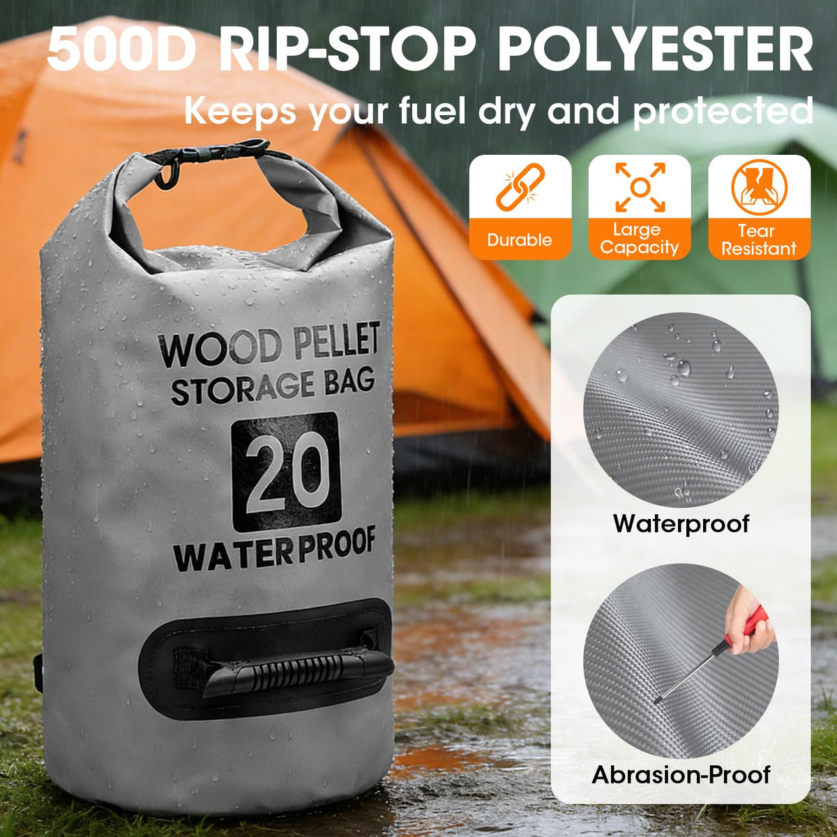 Mydrissu bag folded-flat storage view illustrating space-saving design.
