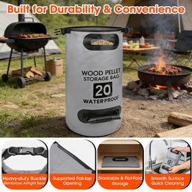 Mydrissu bag shows two-way carry versatility for BBQ, camping, and beach cookouts.