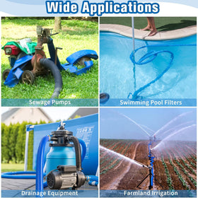 MYFAMIREA versatile water-transfer hose for pools, ponds, and drains