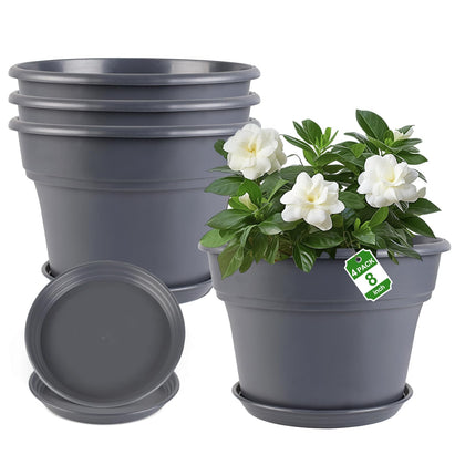Myfeegoin 8-inch pot top view, ideal for compact indoor plants