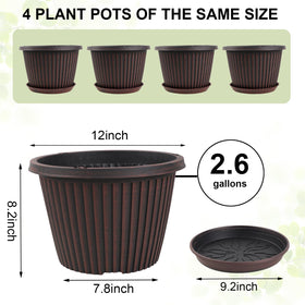 Myfeegoin gold finished planter with black antique stain for elegant spaces
