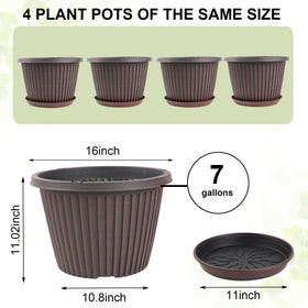 Myfeegoin planter with drainage holes promotes healthy roots and airflow.