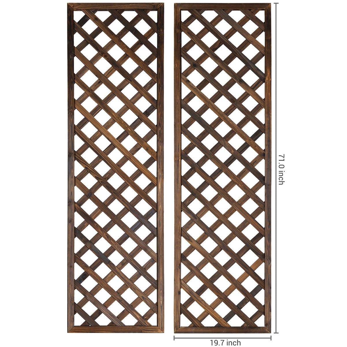 MyGift garden trellis helps climbing plants thrive along walls or planter boxes.
