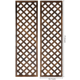 MyGift garden trellis helps climbing plants thrive along walls or planter boxes.