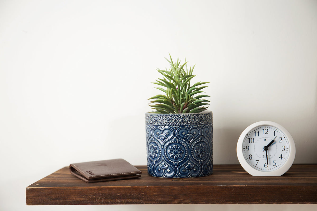 MyGift planter with a solid bottom protects surfaces during light watering