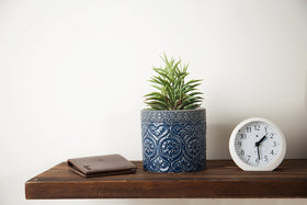MyGift planter with a solid bottom protects surfaces during light watering