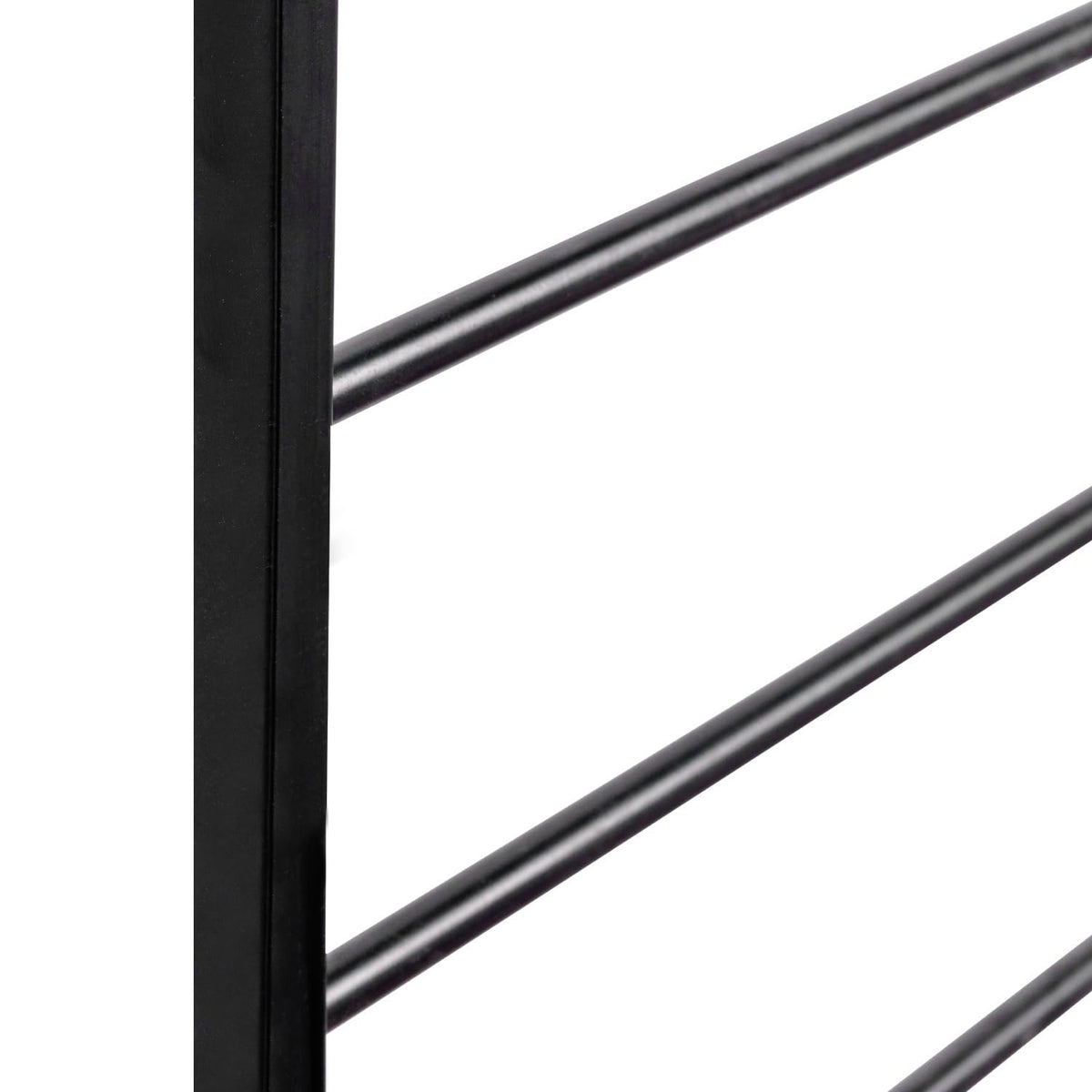 MyGift matte black powder-coated finish withstands weather and sun