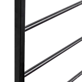MyGift matte black powder-coated finish withstands weather and sun