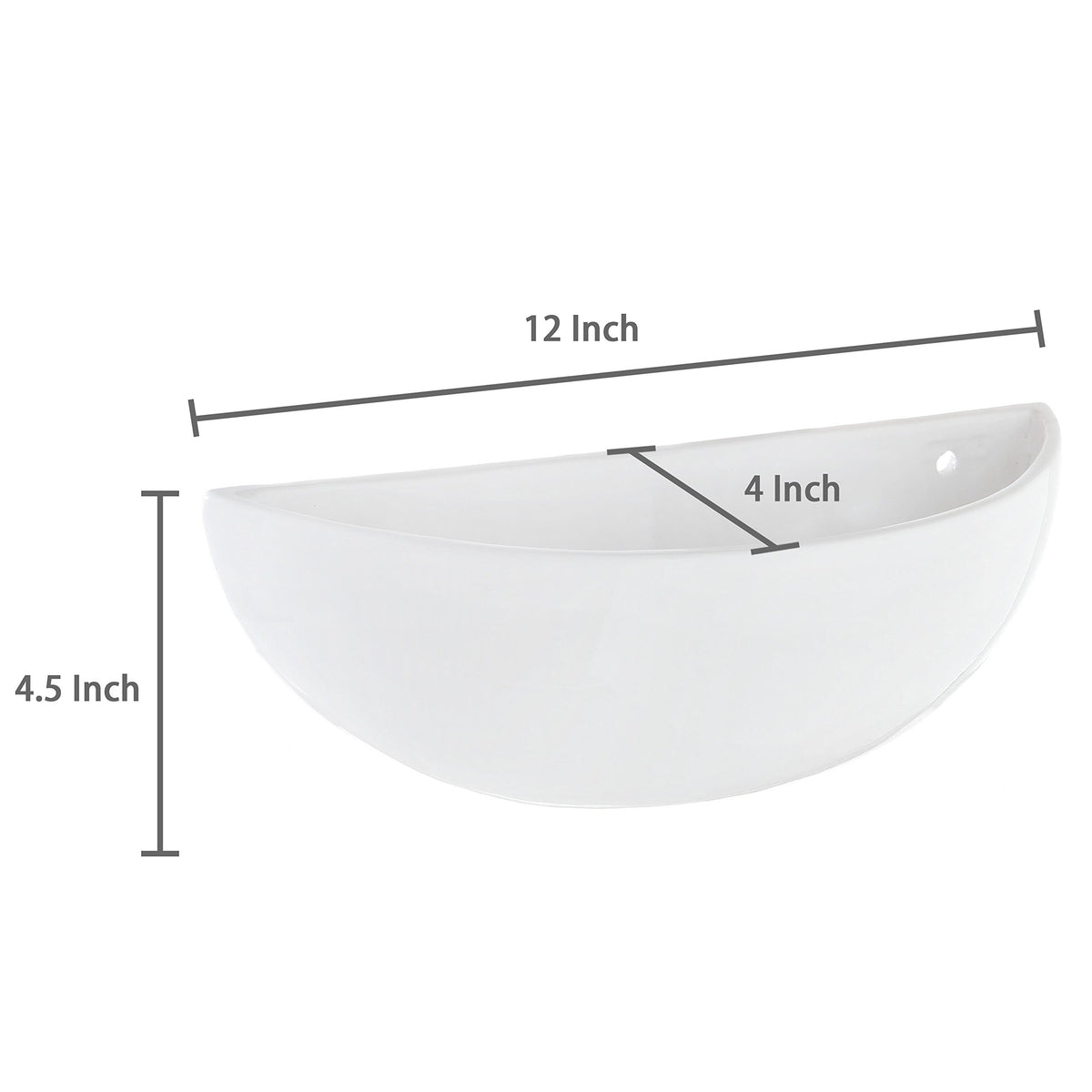 No drainage holes design, suitable for faux plants or decorative arrangements.
