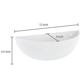 No drainage holes design, suitable for faux plants or decorative arrangements.
