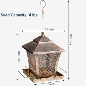 MYITYARD large-capacity 4lbs feeder reduces refills for busy backyards