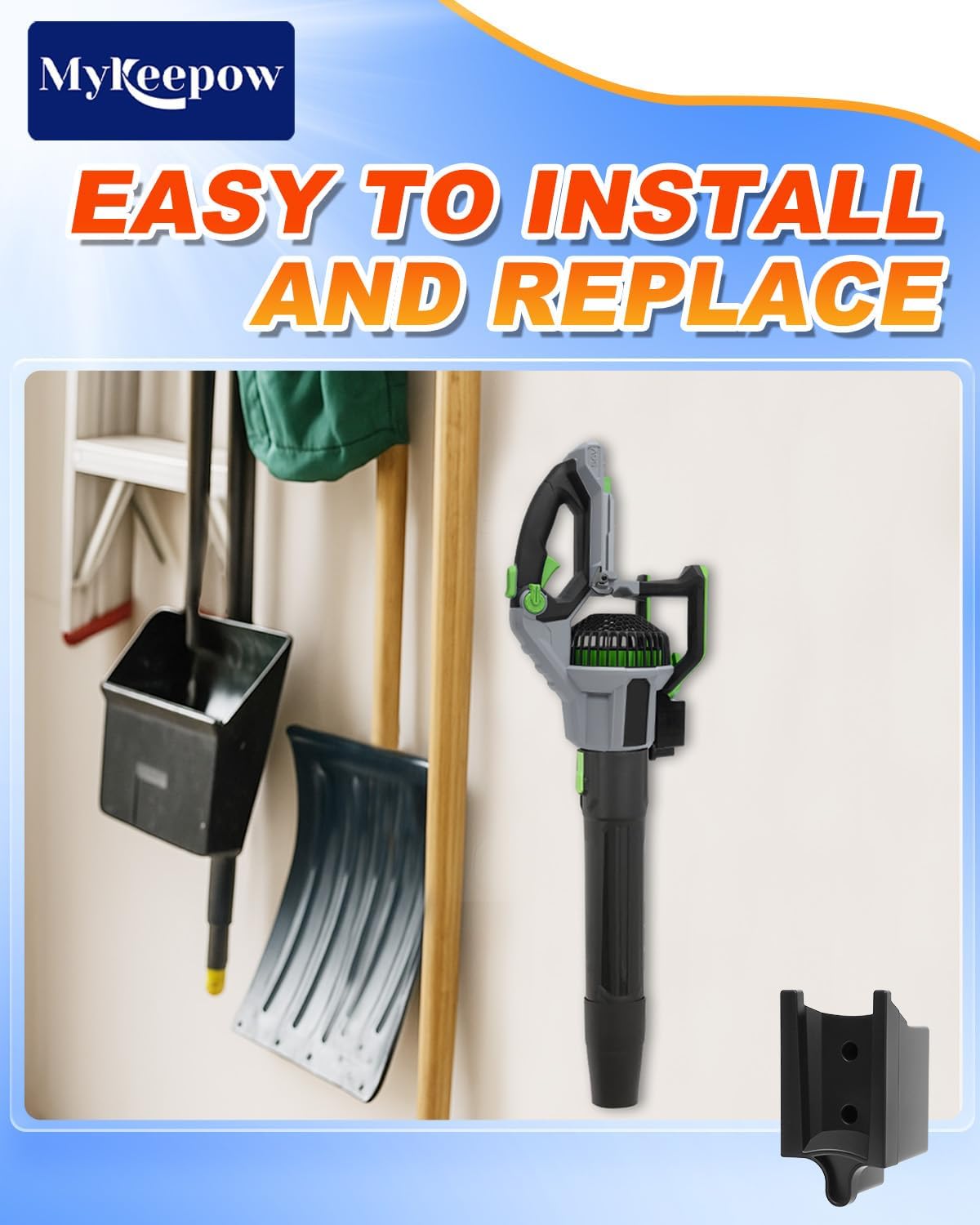 MyKEEPOW blower-organizer on-wall keeps tools neatly stored