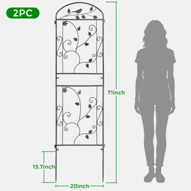 Mykubi garden trellis 2pc vertical gardening for climbing vines.
