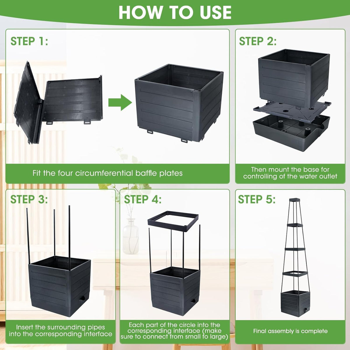 MYMULIKE adjustable-height rods extend growing space for plants
