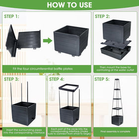 MYMULIKE adjustable-height rods extend growing space for plants