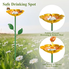 MYMULIKE pollinator-friendly water feeder attracts bees and butterflies to your garden.