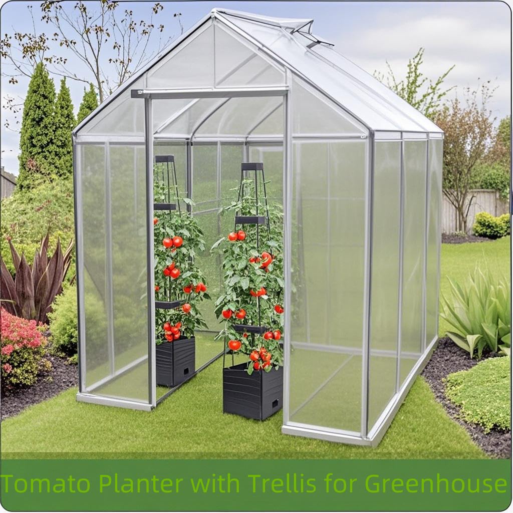 MYMULIKE four-pack bed highlights trellis ideal for climbing plants