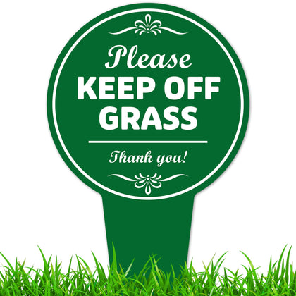 My Sign Center please keep off grass sign 7x13 for clear lawn guidance outdoors.