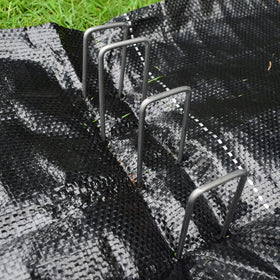 MySit anchors landscape fabric and weed barrier for outdoor projects