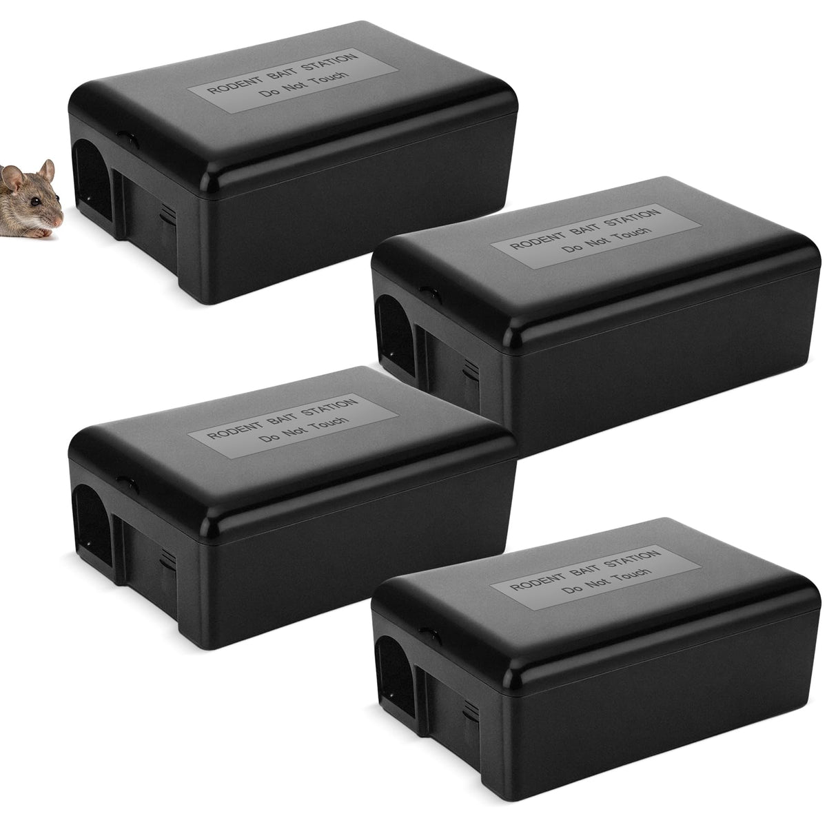 Mysora rat bait station with key and lockable lid for safe pest control