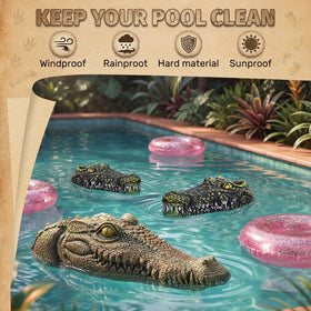 Mysora alligator head 13.8x5.7x3.9 inch buoyant stability for water features