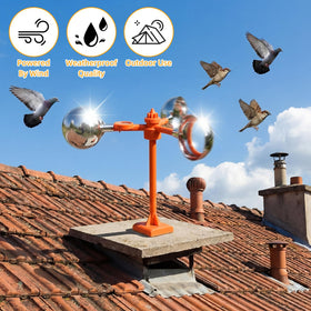 Mysora bird deterrent spin on a roof shows outdoor durability