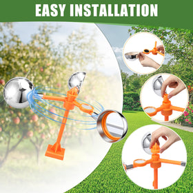 Mysora bird deterrent spin in wind demonstrates 360-degree coverage
