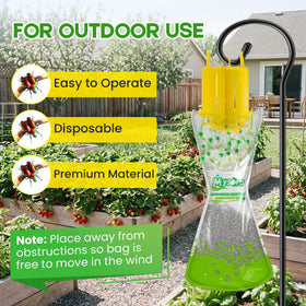 Mysora easy-install trap bag alignment with vane hooks