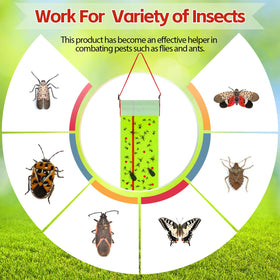 Outdoor patio use with Mysora fly paper against insects