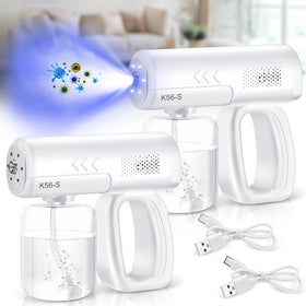 Mysora nano spray gun with blue light for precise home disinfection.