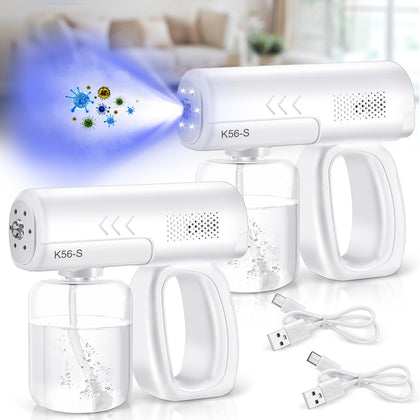 Mysora nano spray gun with blue light for precise home disinfection.