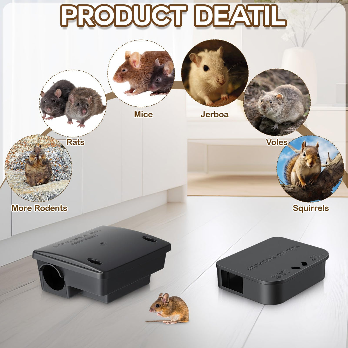Mysora rat station small in corner highlights discreet placement option