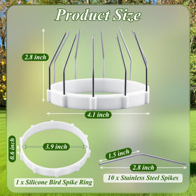 Mysora white silicone ring around sensor head for secure, tool-free installation