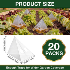 Mysora slug trap bags 20-pack ready for multiple slug-prone areas in your yard