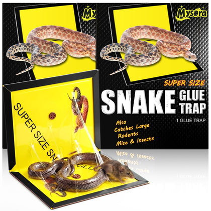 Mysora snake glue trap front view, ideal for indoor and outdoor pest control.