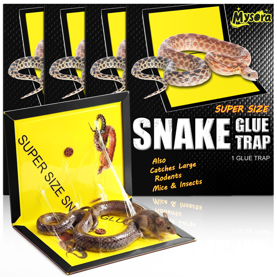 Mysora snake glue trap 13x20 inch front view shows large capture surface