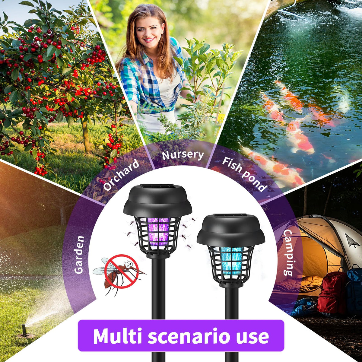 Mysora outdoor indoor use zapper keeps spaces bug-free and bright.