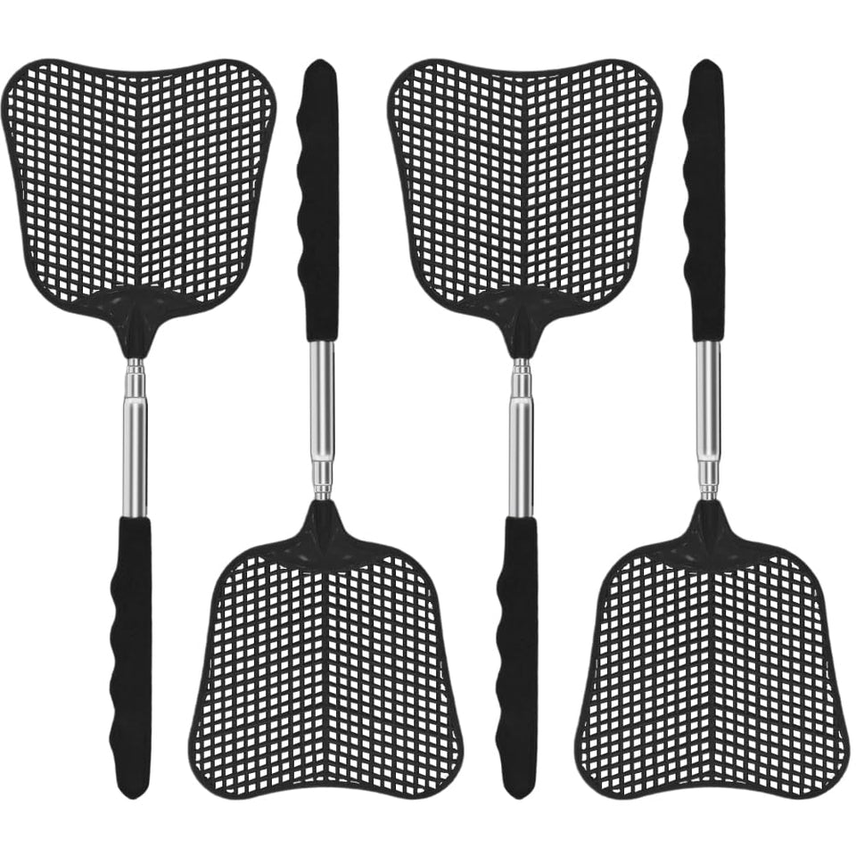 Mystichome fly swatter with wide paddle for quick indoor pest control.