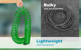 Mystic Romance flexible connectors enable quick, leak-free attachments.