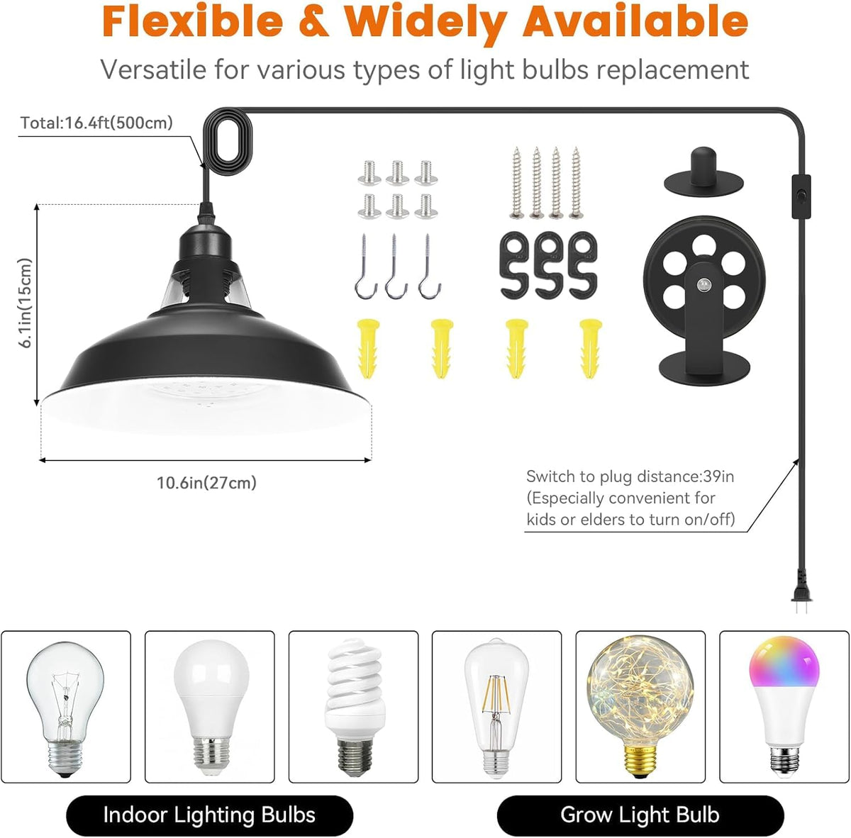 MYSWEETY adjustable pulley height system enables flexible plant lighting.