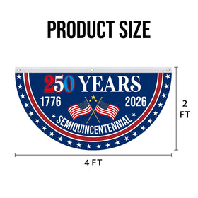 Mythcloud American 250th anniversary bunting for walls and porches