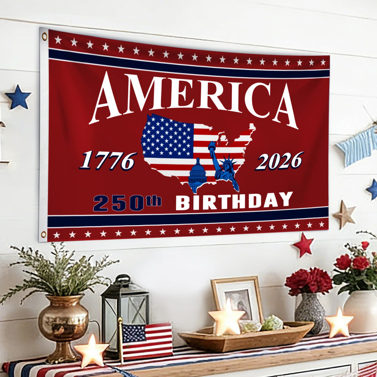 Mythcloud patriotic decor for Independence Day celebrations