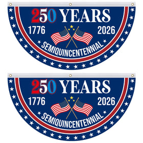 Mythcloud two pack patriotic bunting for flexible display options