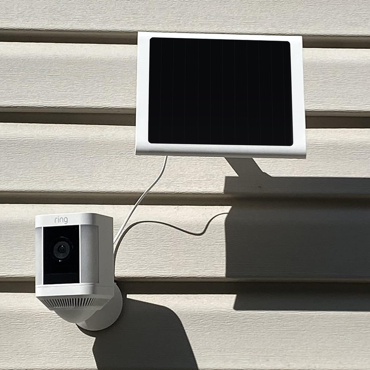 Mytions 6W solar panel charger mounted on a 360° bracket for sun exposure