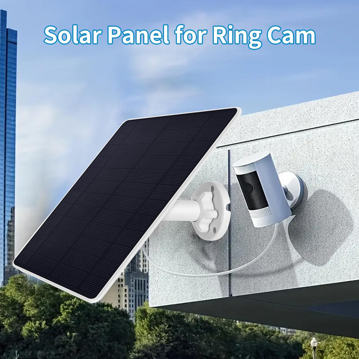 Mytions Ring solar panel charger with 360-degree bracket for sun tracking