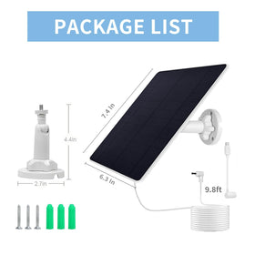 Mytions Ring solar panel charger packaging with mounting hardware