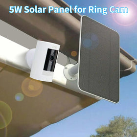 Mytions Ring solar panel charger side view with weatherproof design