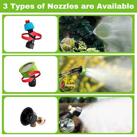 Mytium sprayer wand with three nozzles for versatile watering.